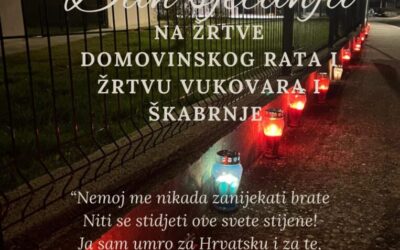 Dan sjećanja na žrtve Domovinskog rata i Dan sjećanja na žrtvu Vukovara i Škabrnje