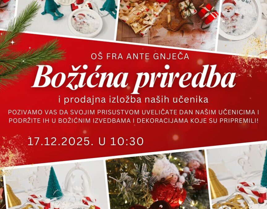 Božićna priredba i prodajna izložba
